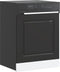 vidaXL - Vaatwaspaneel - Kalmar - 60x1,5x67 - cm - bewerkt - hout - zwart