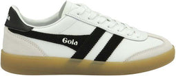Gola Viper - Leren sportschoenen - Dempende binnenzool - Wit/zwart/gom