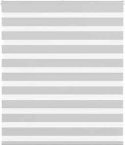 vidaXL - Zebra - rolgordijn - 130x100 - cm - stofbreedte - 125,9 - cm - lichtgrijs