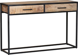 Sidetable mangohout - Sidetable Sanne - Sidetable industrieel 120 cm