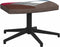 vidaXL Relaxstoel met voetenbank patchwork stof
