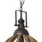 Light & Living Hanglamp DJEM - hout kop zink - L