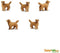 Safari Golden Retriever Speelgoedfiguren Junior Beige 192 Stuks
