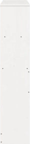 vidaXL - Hoofdbord - met - opbergruimte - 75 - cm - massief - grenenhout - wit