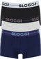 Sloggi Men Go - Hipster - 3-pack - Zwart Grijs Blauw (3-pack)