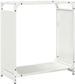 vidaXL - Brandhoutrek - 60x28x65 - cm - koudgewalst - staal - wit