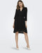 ONLY ONLLONDON - ONLLONDON 3/4 RUFFLE DRESS NOOS - V-Hals Wikkel voorkant - Maat L