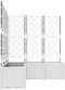 vidaXL - Tuinplantbak - met - Trellis - 5 - stuks - Wit - 120x120x143 - cm