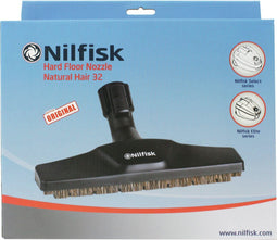 Nilfisk Elite/Select - Parketborstel 32mm zacht natuurhaar - Zwart