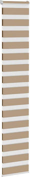 vidaXL - Zebra - Blind - 40x200 - cm - stofbreedte - 35,9 - cm - polyester - zandbruin