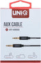 UNIQ Accessory Audiokabel Anti-Winding AUX - Zwart