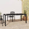 vidaXL - Tuintafel - 165x80x72 - cm - staal - antracietkleurig