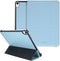 Selencia Tablet Hoes Geschikt voor iPad Air 5 (2022) /iPad Air 11 inch (2024) M2 / iPad Air 4 (2020) - Selencia Nuria Vegan Lederen Trifold Bookcase - Blauw