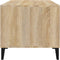 vidaXL - Salontafel - 90x49x45 - cm - bewerkt - hout - sonoma - eikenkleurig