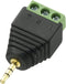 TRU COMPONENTS 737601 Jackplug 2.5 mm Stekker, recht Aantal polen: 3 Stereo Zwart 1 stuk(s)