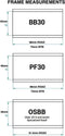 Praxis M30 Thru Bb30/pf30 Trapaslagers Zwart 73 mm