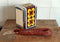 CABANAZ - tissuedispenser, Ramona, retro, metaal / chroom, TISSUE DISPENSER, geel