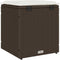 vidaXL - Tuinkrukken - met - kussens - 2 - st - 40x40x43 - cm - poly - rattan - bruin