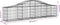 vidaXL - Schanskorven - 4 - st - gewelfd - 200x30x40/60 - cm - ijzer