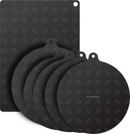 AoraKitchen Inductie Beschermer - Kookplaat Beschermer - Antislip Waterafstotend - Set van 6 (6 stuks)