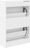 Schoenenkast 60x21x87,5 cm bewerkt hout wit
