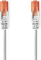 Nedis CAT6 Netwerkkabel - RJ45 Male - RJ45 Male - U/UTP - 1.50 m - Rond - PVC - Grijs - Envelop