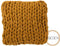 J-Line kussen Gebreid - polyester/acryl - oker