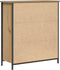 vidaXL - Zijtafel - Artisan - Eiken - 70x30x80 - cm - Gebonden - Hout - en - Staal