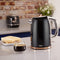 Tower Bottega Waterkoker - 1,7 Liter Inhoud - Zwart