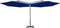 vidaXL - Parasol - dubbel - met - stalen - paal - 600 - cm - azuurblauw