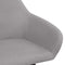 vidaXL - Eetkamerstoelen - 2 - st - stof - lichtgrijs