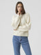 VERO MODA VMELLANEW LS HIGHNECK BLOUSE GA BOO - Dames Trui - Maat L