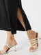 Vero Moda VMAVA NW ANCLE SKIRT GA NOOS - Dames Rok - Zwarte maxi enkelrok met split - Maat XS