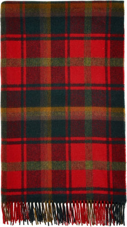 Plaid Tartan Dark Maple - Merino Lamswol - 140x185 - Bronte by Moon Scotland