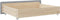 vidaXL - Opberglades - bed - 2 - st - bewerkt - hout - bewerkt - hout - stof - lichtgrijs