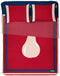 Set beddengoed Benetton Rood Peer 4 Onderdelen