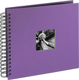 Hama Spiraalalbum "Fine Art", 28 x 24 cm, 50 zwarte pagina's, paars