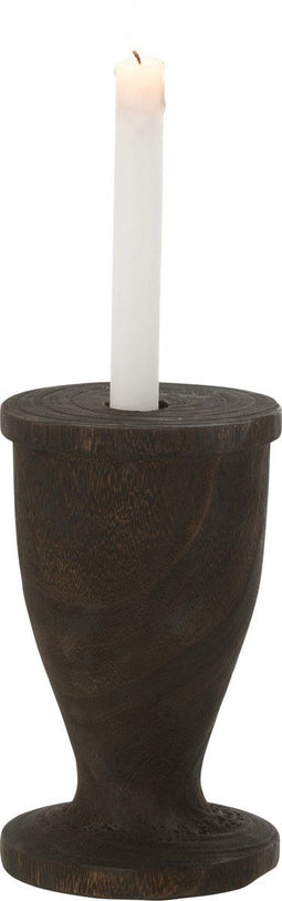 J-Line kaarshouder - hout - zwart - large