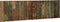 vidaXL - Hoofdbord - 180 - cm - massief - gerecycled - hout - meerkleurig
