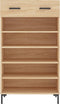 vidaXL - Schoenenkast - 60x35x105 - cm - bewerkt - hout - sonoma - eikenkleurig