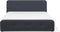 RENNES - Bed met opbergruimte - Donkergrijs - 180x200 cm - Polyester