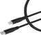 Mobiparts Car Charger Dual USB-C/USB-A with Lightning Kabel - Zwart