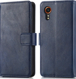imoshion Hoesje Geschikt voor Samsung Galaxy Xcover 7 Hoesje Met Pasjeshouder - imoshion Luxe Bookcase - Donkerblauw