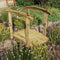 vidaXL - Tuinbrug - met - leuning - 170x74x105 - cm - geïmpregneerd - grenenhout