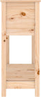 vidaXL - Plantenbak - met - schap - 111,5x34,5x81 - cm - massief - grenenhout