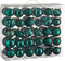 House of Seasons - Kerstballen Set - Onbreekbaar - Ø7 cm - Petrol (60 stuks)