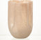 J-Line vaas Trikkie - glas - beige - 23 cm hoog