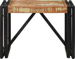 vidaXL - Salontafel - 50x50x35 - cm - massief - gerecycled - hout - meerkleurig