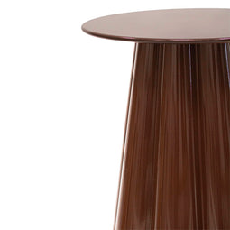 Kick bijzettafel Ida - Design bijzettafel - Sculpturaal onderstel - Bruin
