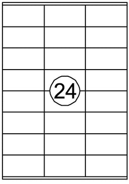 Quantore - Etiket 70x36mm 2400st | 10 stuks